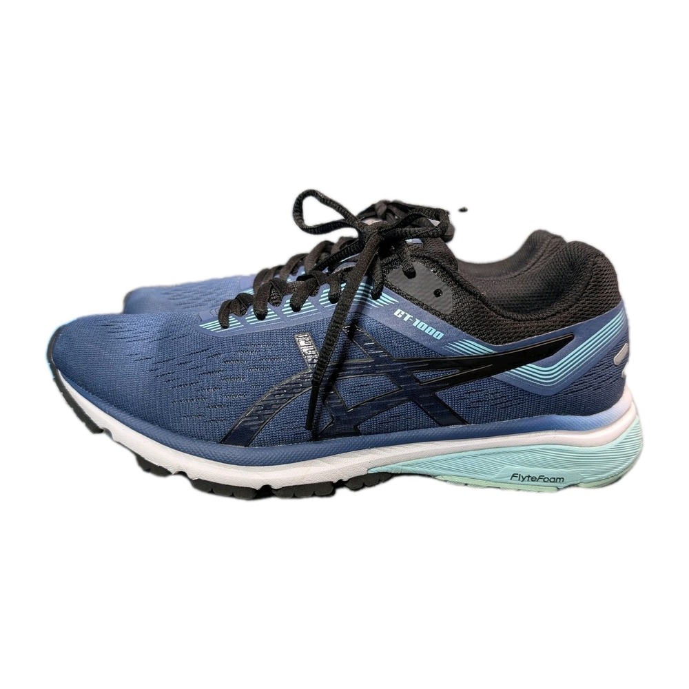 Asics GT-1000 Shoes Womens  Grand Shark Black Running FlyteFoam Size 9 EUC